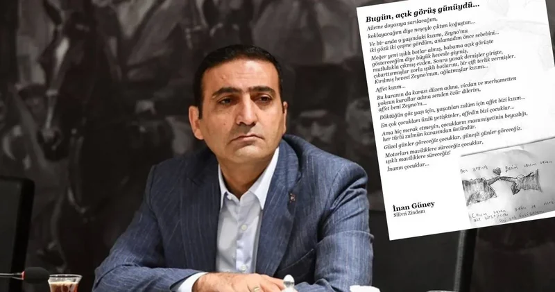 Tutuklu Başkan İnan Güney in mektubu yürek burktu: Affet kızım...