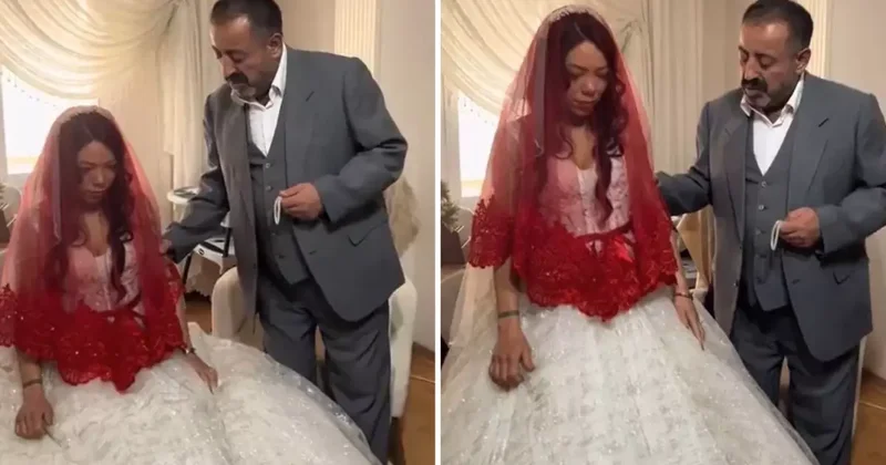 Doğulu damatla evlenen İzmirli kıza büyük şok: Görüntüyü izleyenler de şaşkın