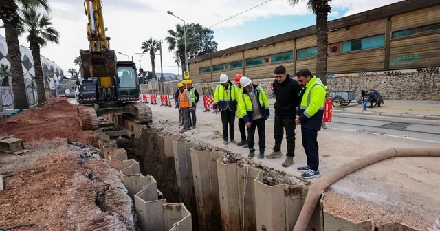 Alsancak ta dev altyapı çalışması İzmir Haberleri