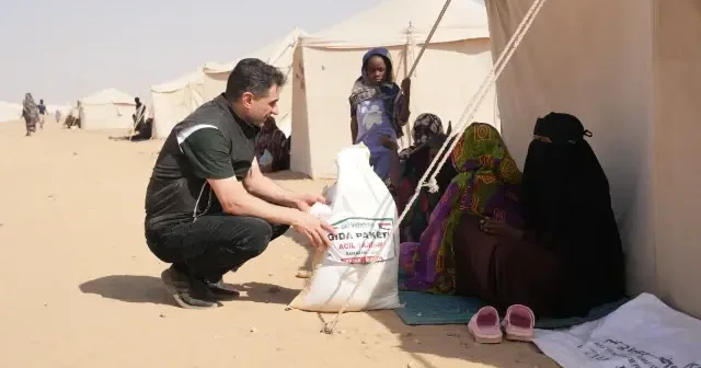 Avrupa Yetim Eli Sudan a acil yardım ulaştırdı VİDEO İZLE