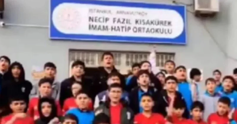 İstanbul da ortaokulda skandal görüntüler: Öğrencilere selefi andı okutuldu Sözcü Gazetesi