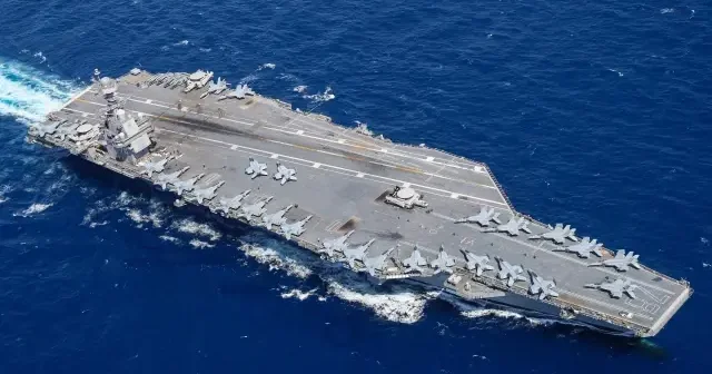 Amerikanın USS Gerald R. Ford uçak gemisi Girit’e demirledi VİDEO İZLE