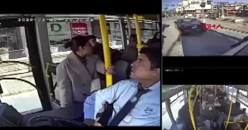 Otobüste panik anları! Otobüs şoförü rahatsızlanan yolcuyu hastaneye yetiştirdi