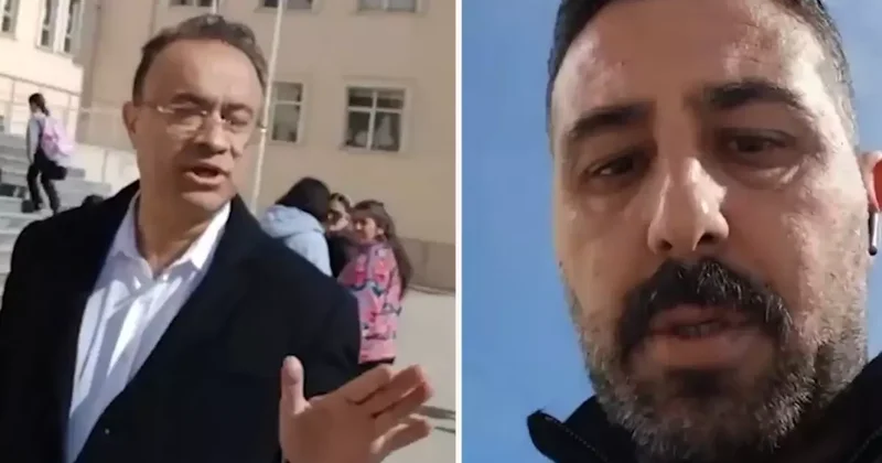 Çocuğunun okulundaki teneffüs ziline tepkisi sert oldu