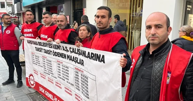Karşıyaka Belediyesinde maaş alamayan işçiler sokağa döküldü İzmir Haberleri