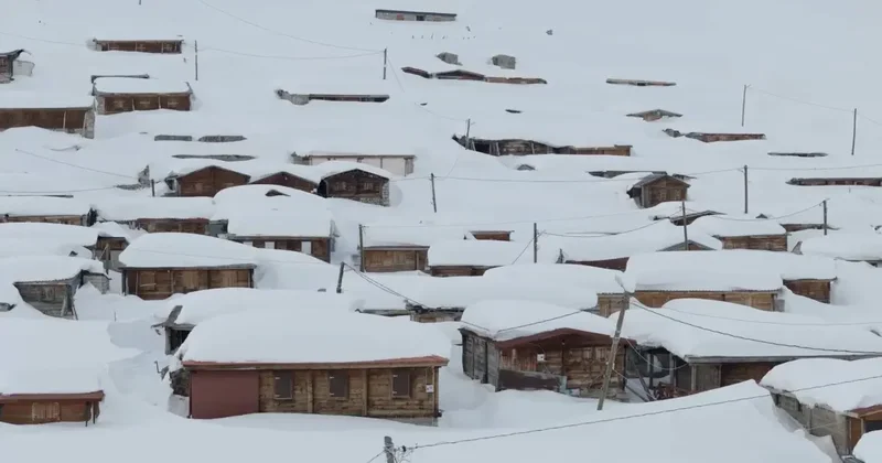 Kavrun Yaylası nda Kar Kalınlığı 3 Metreyi Aştı