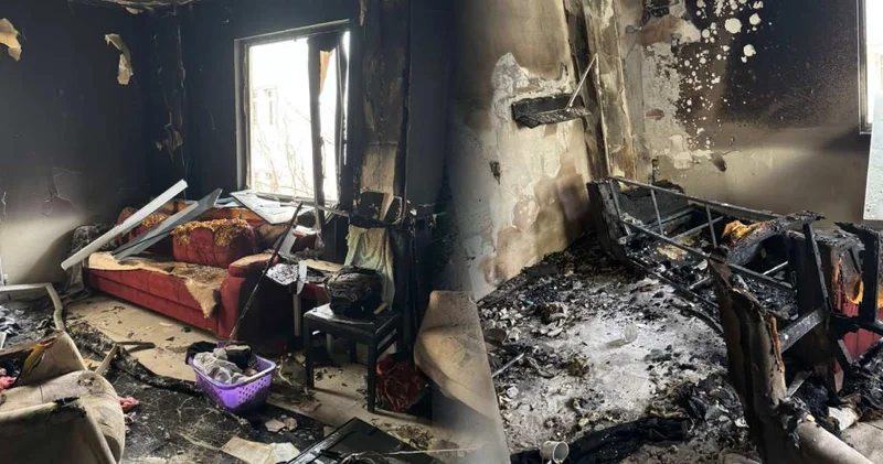 Çorum’da korkutan yangın! Daire kullanılamaz hale geldi