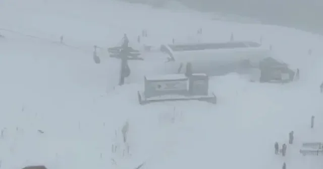 Ilgaz Dağı’nda sis ve kar manzarası VİDEO İZLE