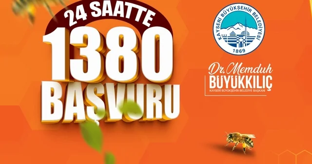Büyükşehir in Arılar Çoğalsın Bereket Katlansın Projesi ne yoğun ilgi: 24 saatte bin 380 başvuru Kayseri Haberleri