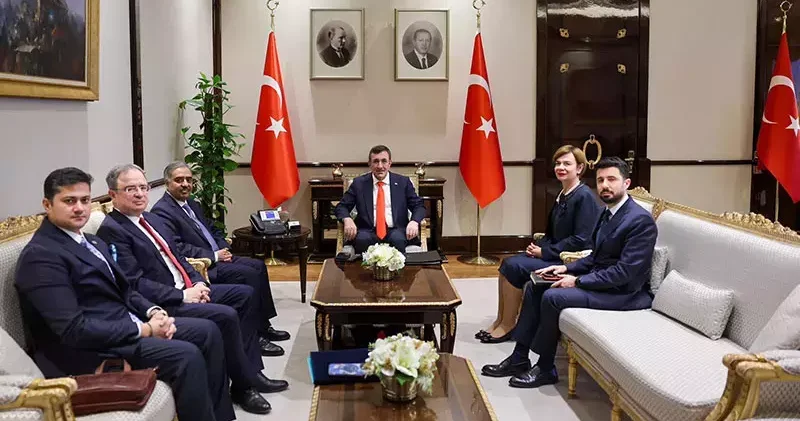 Cumhurbaşkanı Yardımcısı Yılmaz, D 8 Genel Sekreteri Mahmud ile görüştü