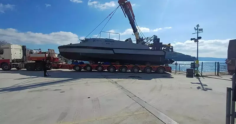 Yerli ve milli imkanlarla üretilen insansız mayın tarama aracı Erdek’te