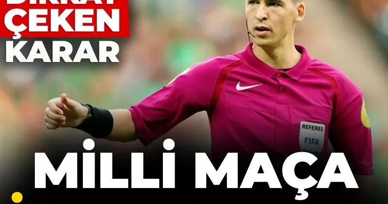 Milli maça UEFA dan icralık atama