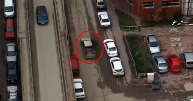 Denetimden kaçmak için aracıyla ters şeride giren sürücü dronla tespit edildi Kırıkkale Haberleri