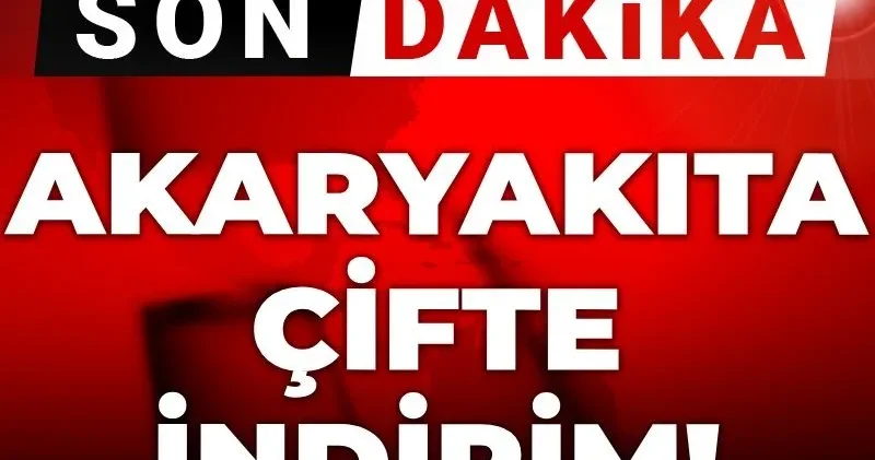 Zamlar nefes kesmişti: Akaryakıta çifte indirim geliyor