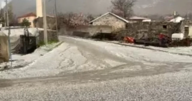 Karapınar da dolu yağışı Konya Haberleri