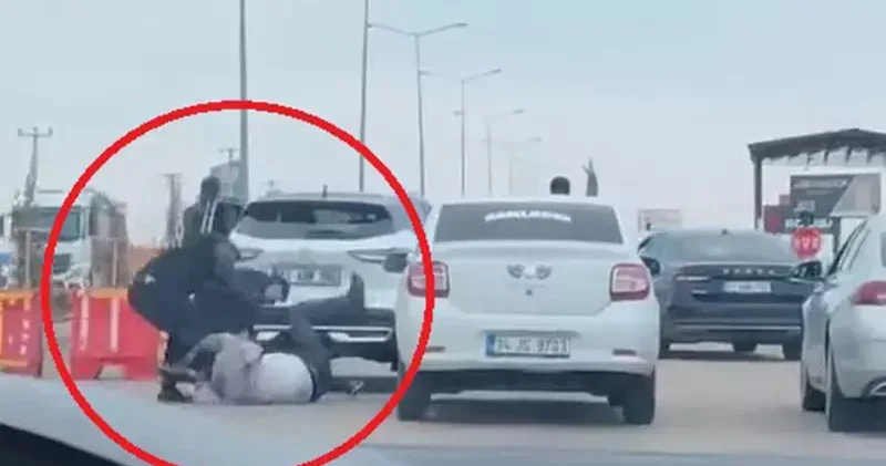 Diyarbakır’da trafikte yol verme kavgası kamerada