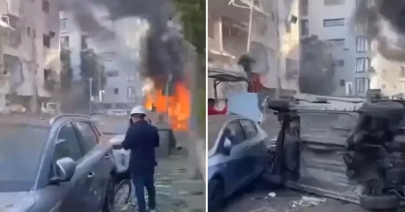 Görüntüler bugün Tel Aviv den! Şehir mahşer yerine döndü