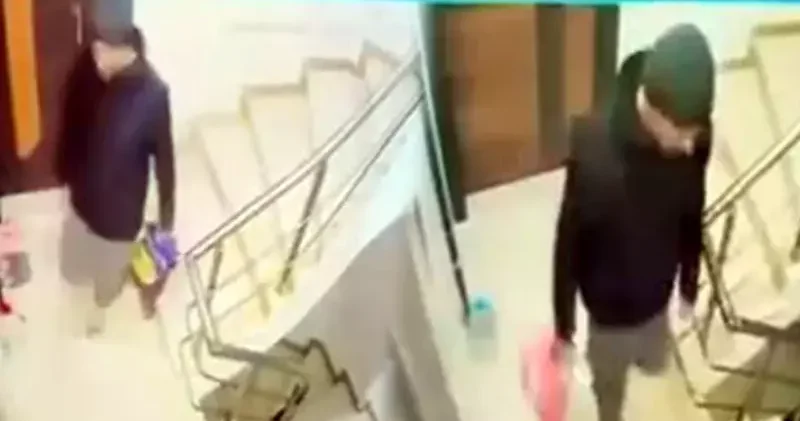 Avcılar da apartmanda beğendiği ayakkabıları poşetlere koyup kaçtı