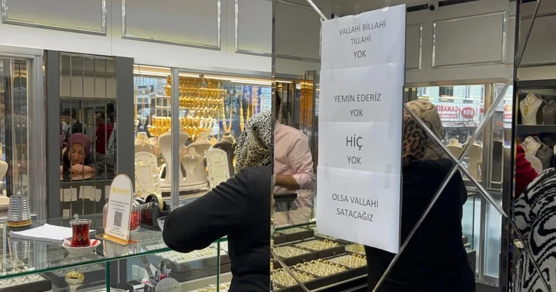 Esnaf altın düşünce isyan etti: Vallahi billahi tillahi yok yazısı astı Sözcü Gazetesi