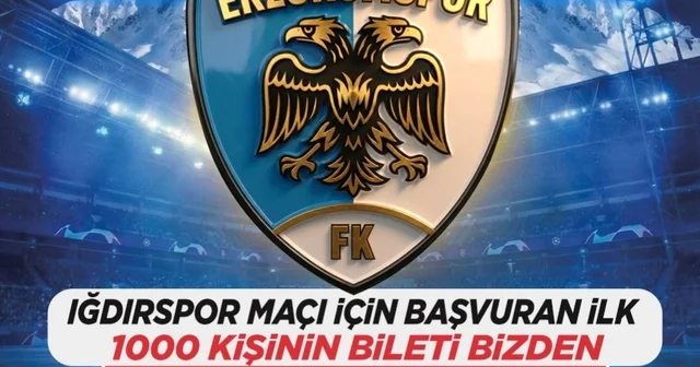 AK Parti den bin taraftara maç bileti hediyesi Erzurum Haberleri