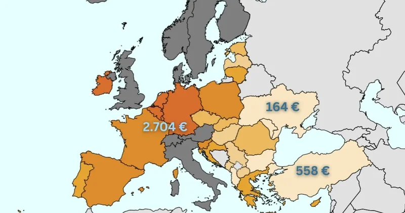 32 ülkenin asgari ücreti sıralandı: Harita yüzleri kızarttı