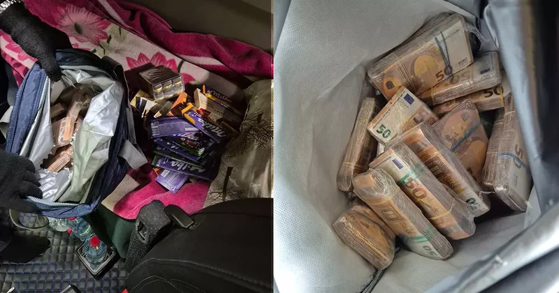 Sınırda yakalandı! Çikolata sandılar içinden servet çıktı