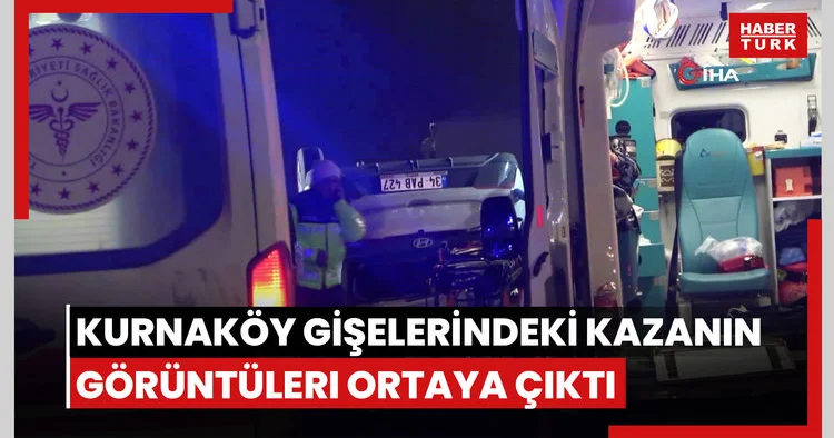 Kuzey Marmara Otoyolu Kurnaköy gişelerindeki kazanın görüntüleri ortaya çıktı