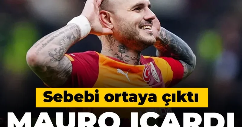 Galatasaray da Mauro Icardi antrenmana gelmedi: Nedeni belli oldu