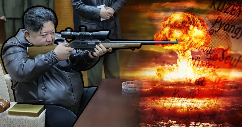 Dünya nükleer alarmdayken Kim Jong un sahneye çıktı: Baş düşman ilan edip rest çekti
