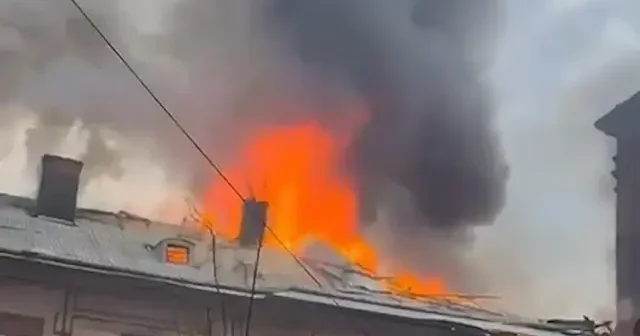 Rusya Ukrayna ya İHA saldırısı düzenledi: 2 kişi yaralandı VİDEO İZLE