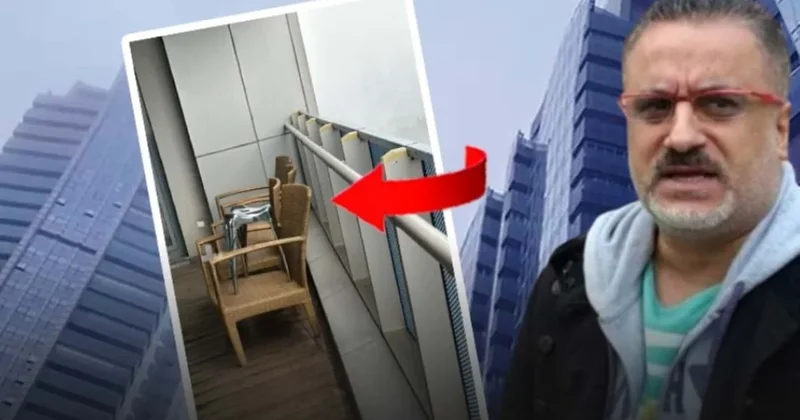 Erol Köse nin balkonunda dikkat çeken ayrıntı: Sandalyenin üstünde tabure Sözcü Gazetesi
