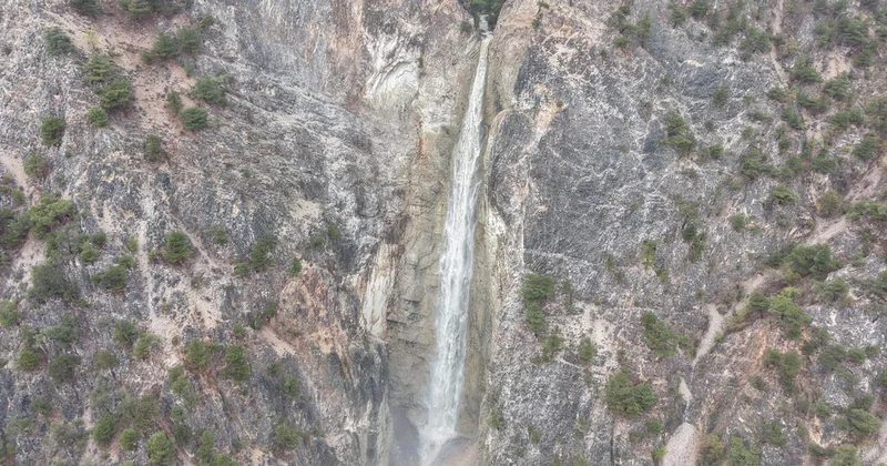 Tokat ta kuruyan şelale yeniden hayat buldu