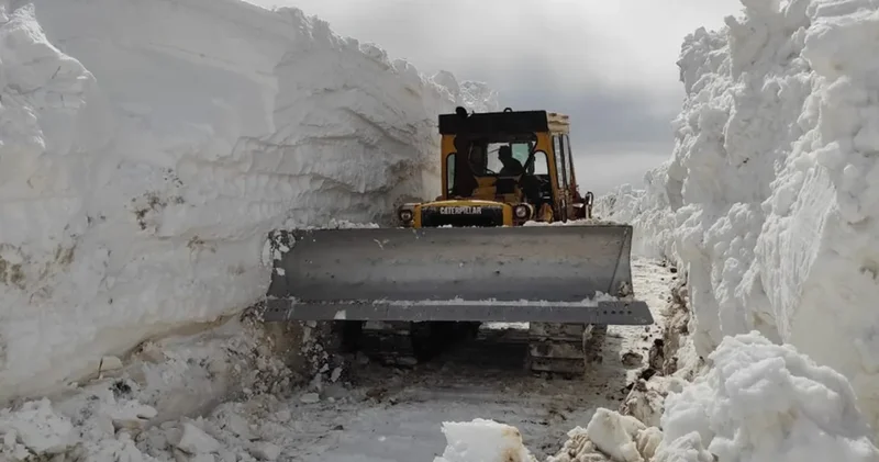 Şırnak’ta günler süren mesai bitti: 5 metrelik kar aşıldı