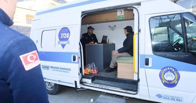 Canik te Belediye Mobil Zabıta Çözüm Merkezi hizmet veriyor Samsun Haberleri