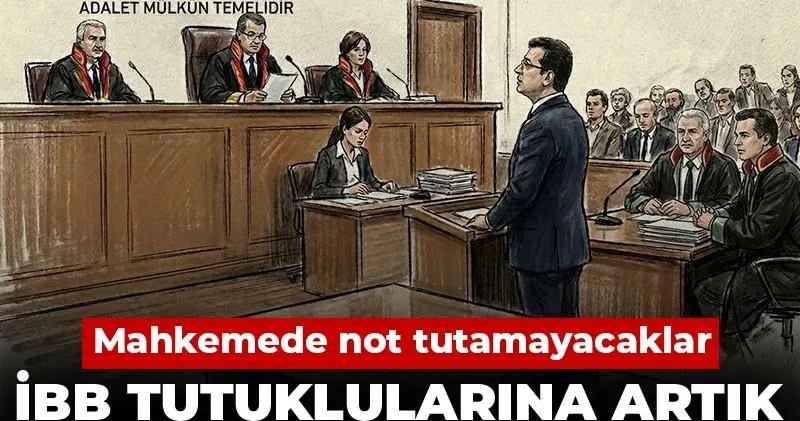 İBB tutuklularına artık kalem de yasak! Mahkemede not tutamayacaklar
