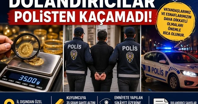 Sahte altın bozduran dolandırıcılar polisten kaçamadı Elazığ Haberleri