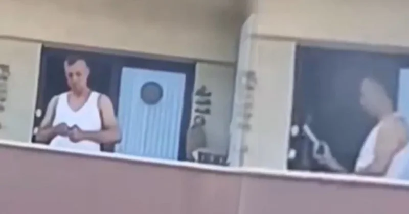 Balkonda şarjöre mermi doldurmuştu! Gözaltına alındı Sözcü Gazetesi