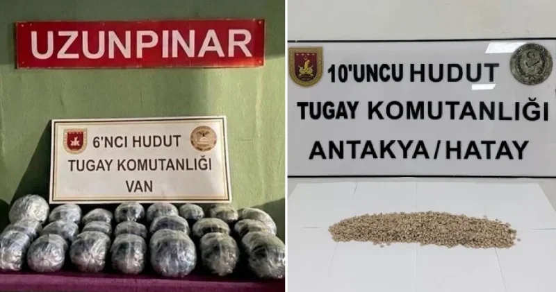 MSB: Hudutlarda 29 kilo uyuşturucu ele geçirildi Van Haberleri