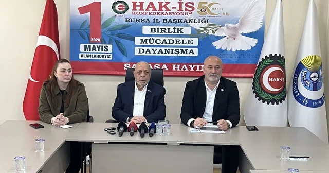 HAK İŞ 1 Mayıs kutlamalarını Bursa da gerçekleştirecek HAK İŞ, Birlik, Mücadele, Dayanışma ve Savaşa Hayır temasıyla 1 Mayıs ta Bursa da toplanıyor Bursa Haberleri