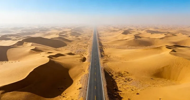 Bu yolda yön değiştirmek imkansız: 240 kilometre boyunca tek bir viraj bile yok Sözcü Gazetesi