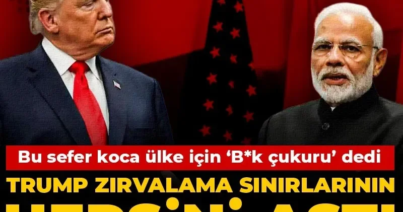 Trump zırvalama sınırlarının hepsini aştı! Bu sefer koca ülke için b*k çukuru dedi