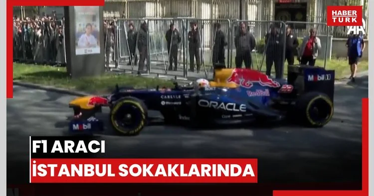 F1 Aracı İstanbul Sokaklarında