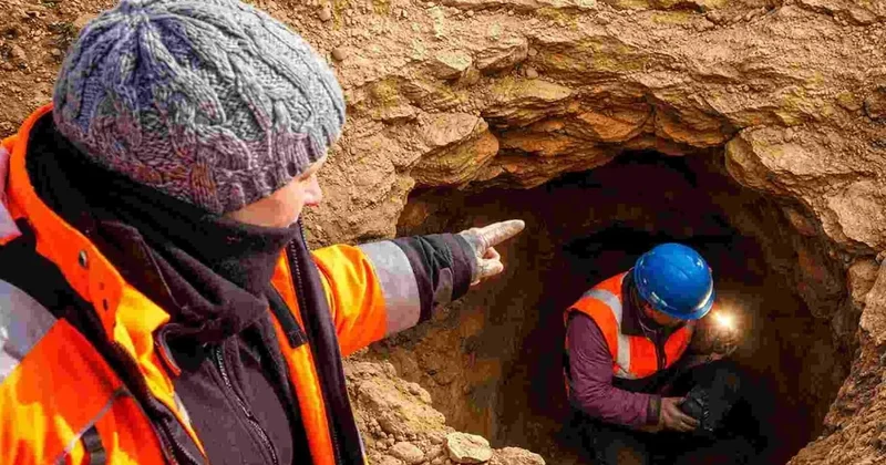 Yolda açılan çukur, yer altındaki gizemi ortaya çıkardı Sözcü Gazetesi