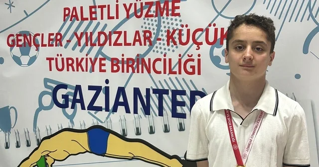 Elazığlı sporcu yüzmede Türkiye şampiyonu oldu Elazığ Haberleri