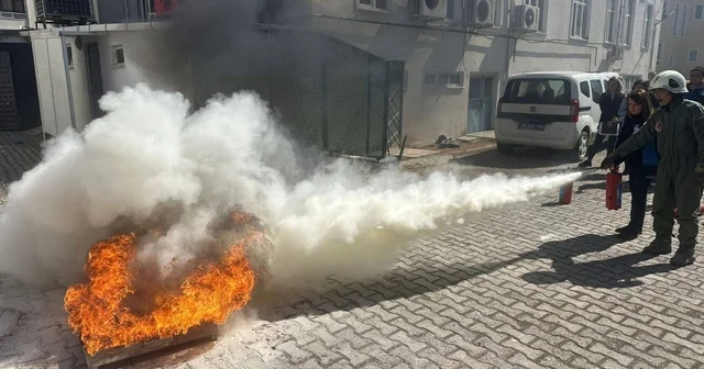 Vize de yangın ve tahliye tatbikatı Kırklareli Haberleri