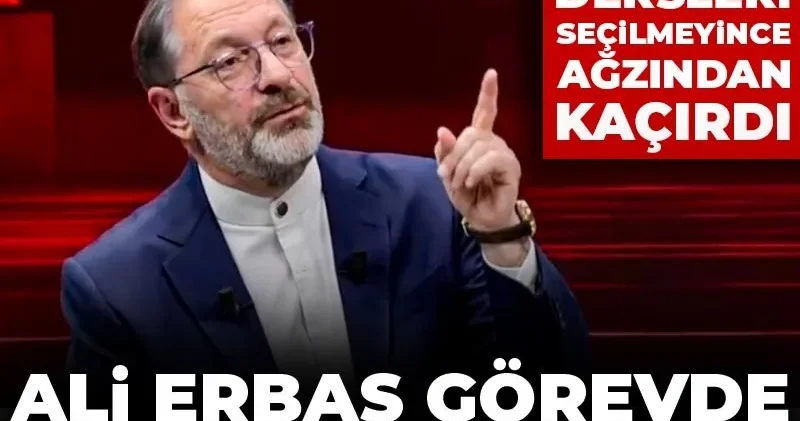 Ali Erbaş görevde olmadığını unuttu: Diyanetin dersleri seçilmeyince ağzından kaçırdı