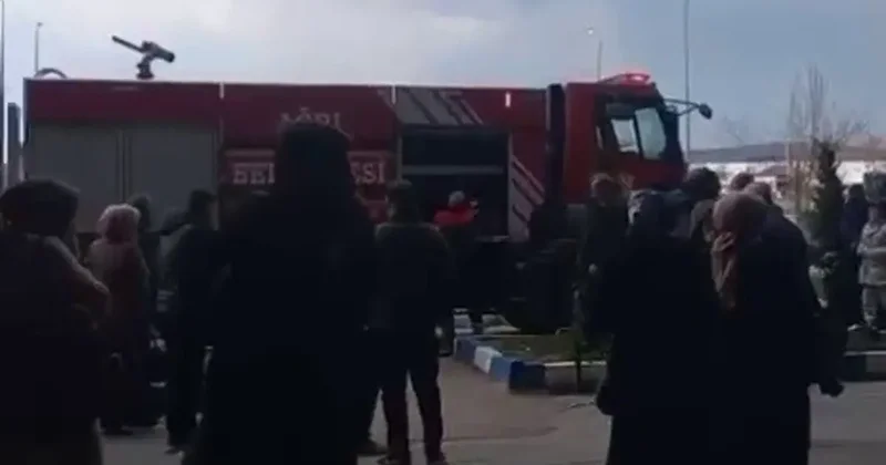 Ağrı’da hastanede yangın paniği