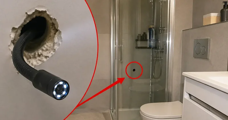 Zonguldak ta iğrenç olay! Komşusunun banyosuna delik açıp ‘yılan kamera’ yerleştirmiş