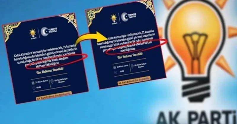 AKP örgütü tepkiler sonrası, son anda apar topar değiştirdi Sözcü Gazetesi