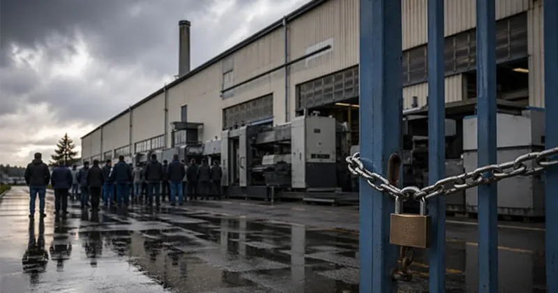 Alman devinin sonu geldi: Fabrikada çarklar bir daha dönmeyecek!